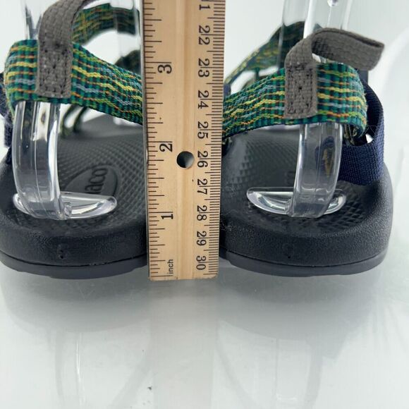 Chaco Ecotread Women Z1  Sandal Size 5 Green Yellow Hike Trail Camp Water Sports - Picture 8 of 12